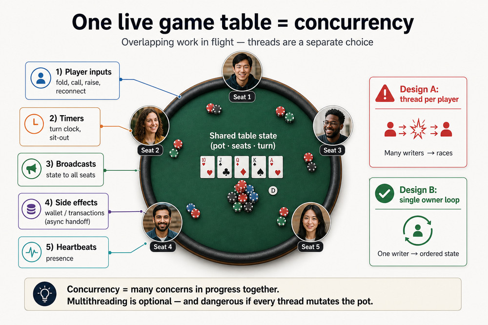 Multithreading ≠ Concurrency